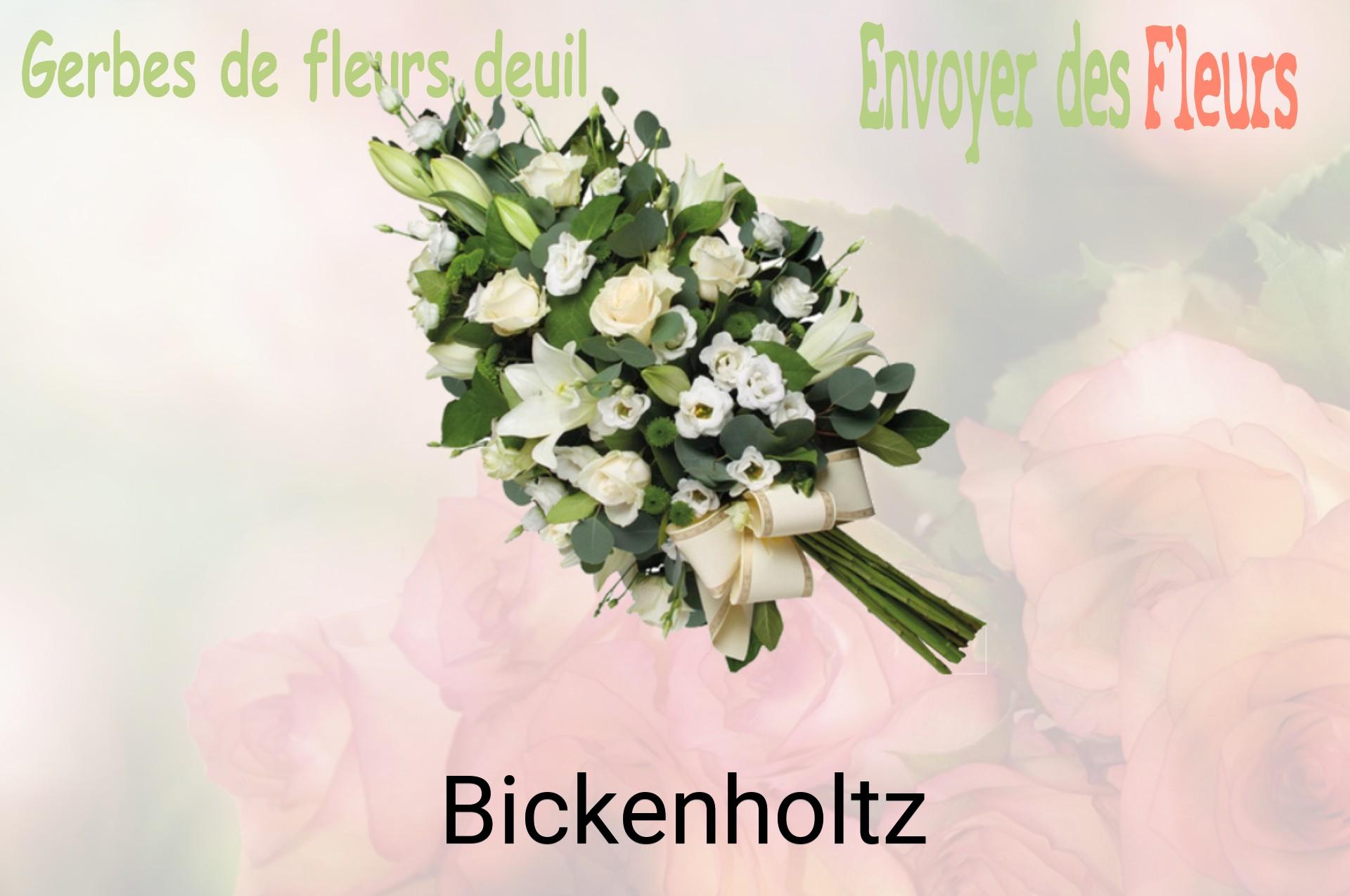 Gerbe de fleurs de deuil livrée à Bickenholtz